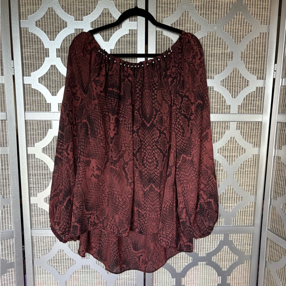 Jennifer Lopez Graphic Blouse Relaxed Fit